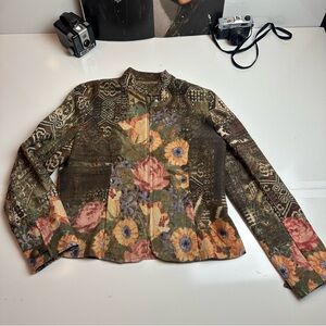 Coldwater Creek Floral and Geometric Women's Blazer